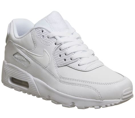 nike air max damen weiß leder|women's air max 90.